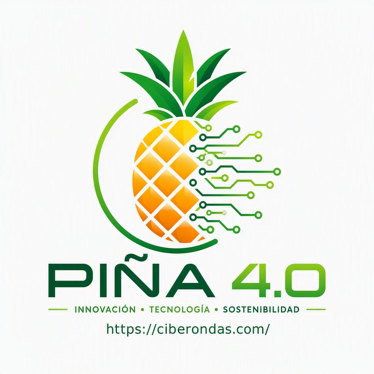 Logo Piña 4.0 — Innovación Tecnología Sostenibilidad